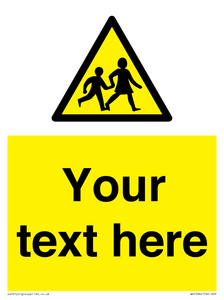 Custom Warning children Sign